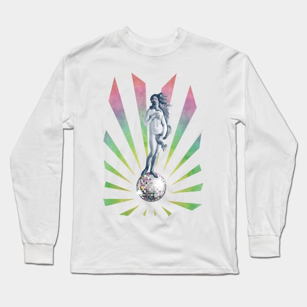 Disco Venus Long Sleeve T-Shirt by angelocerantola